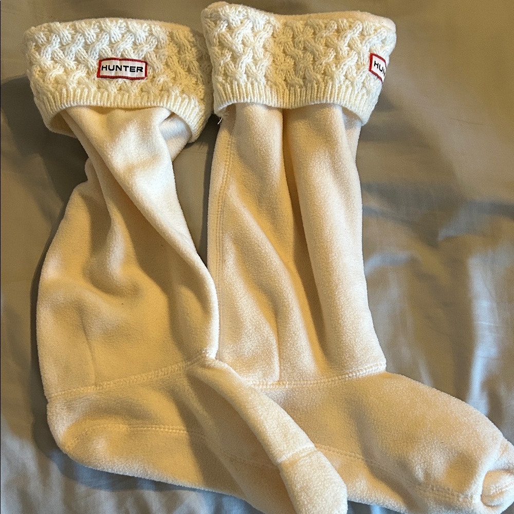 Hunter Cream boot Socks